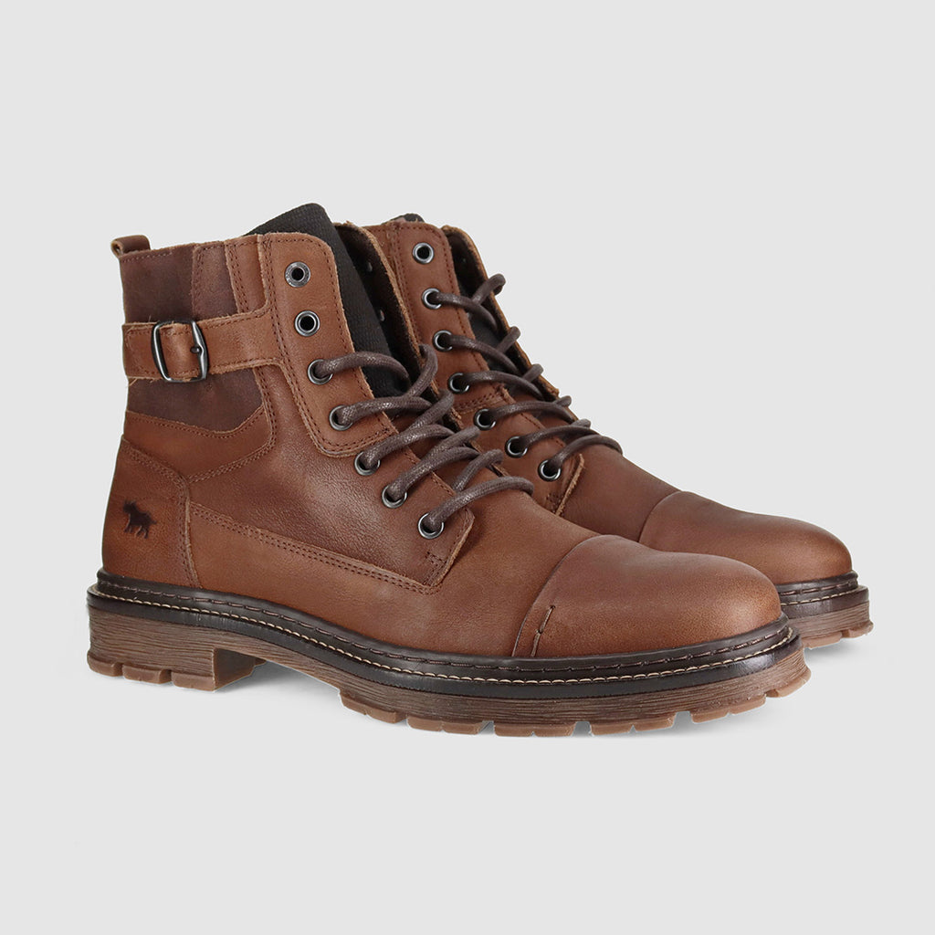 Woodend Tan - Mens Lace Up Boots - Wild Rhino Shoes