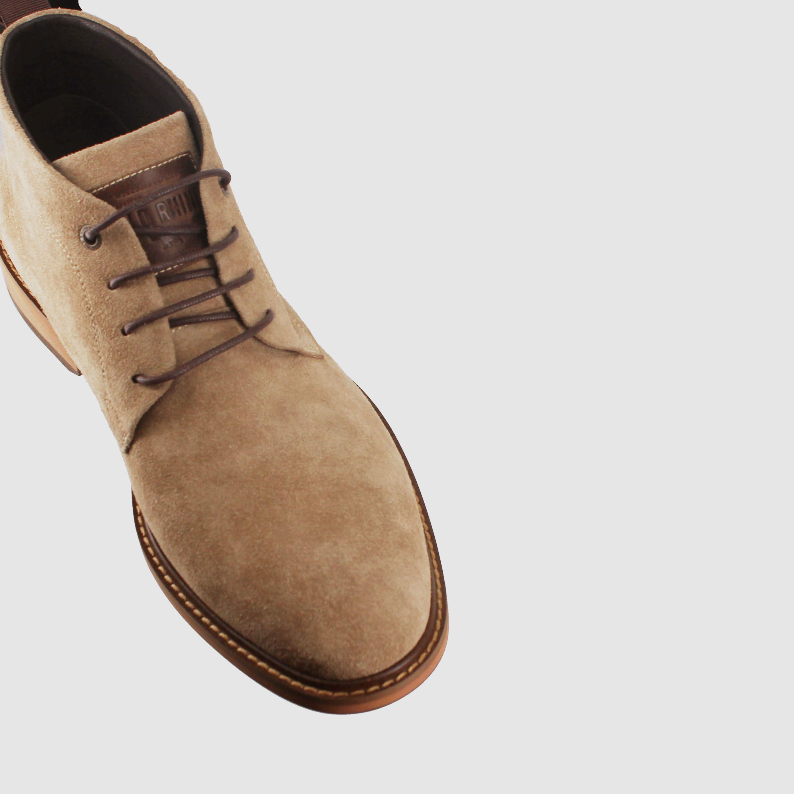 Clapton Beige Suede - Mens Lace Up Boots - Wild Rhino Shoes display picture 2