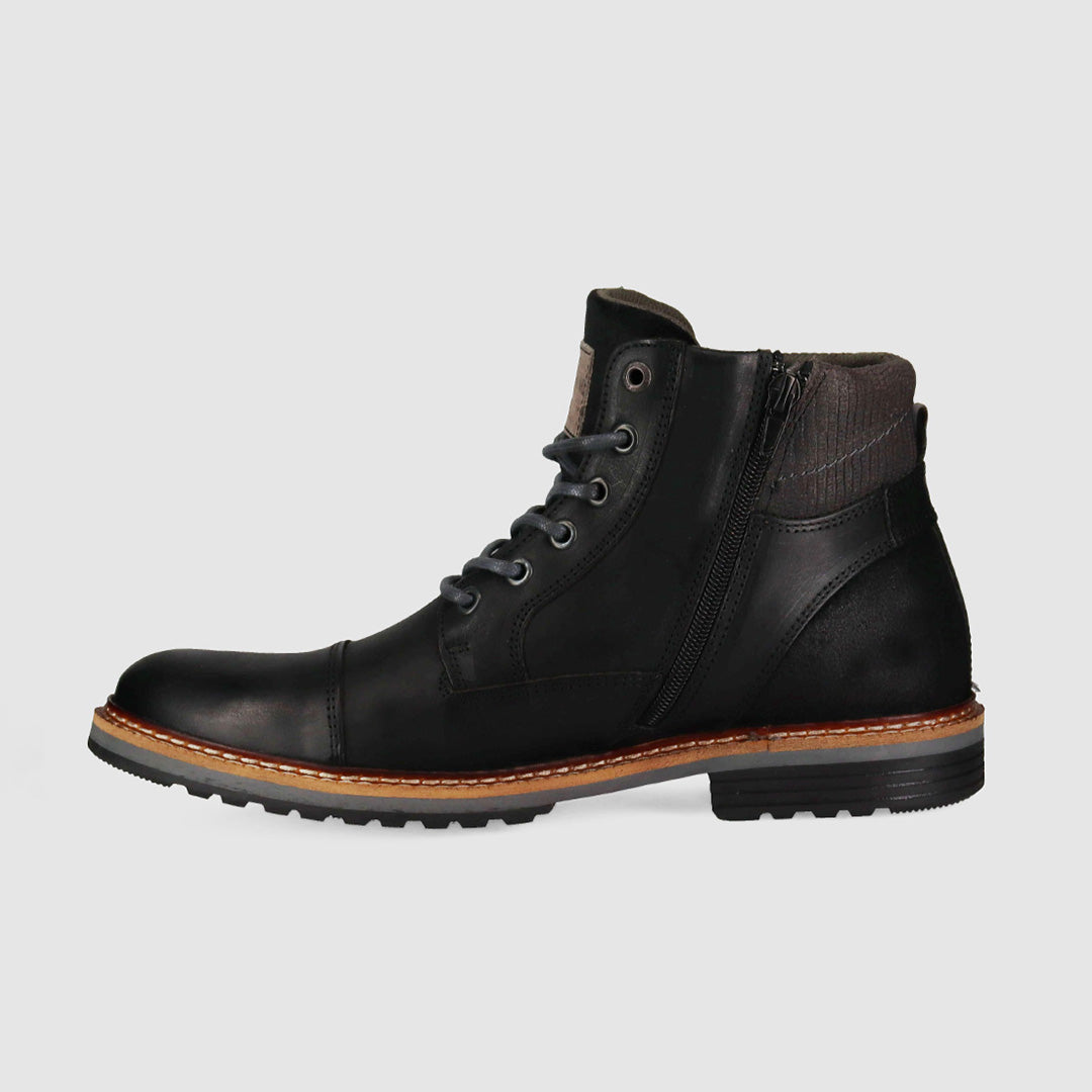 Black best sale boots heren