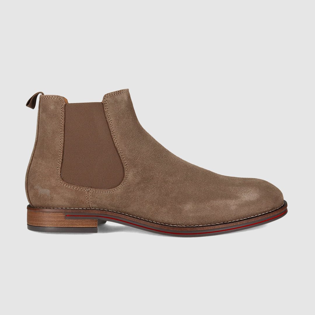 Winner Taupe Suede Mens Chelsea Boots Wild Rhino Shoes