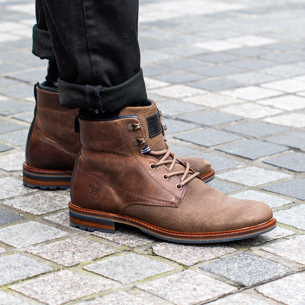 Wicker Brown - Mens Lace Up Boots - Wild Rhino Shoes