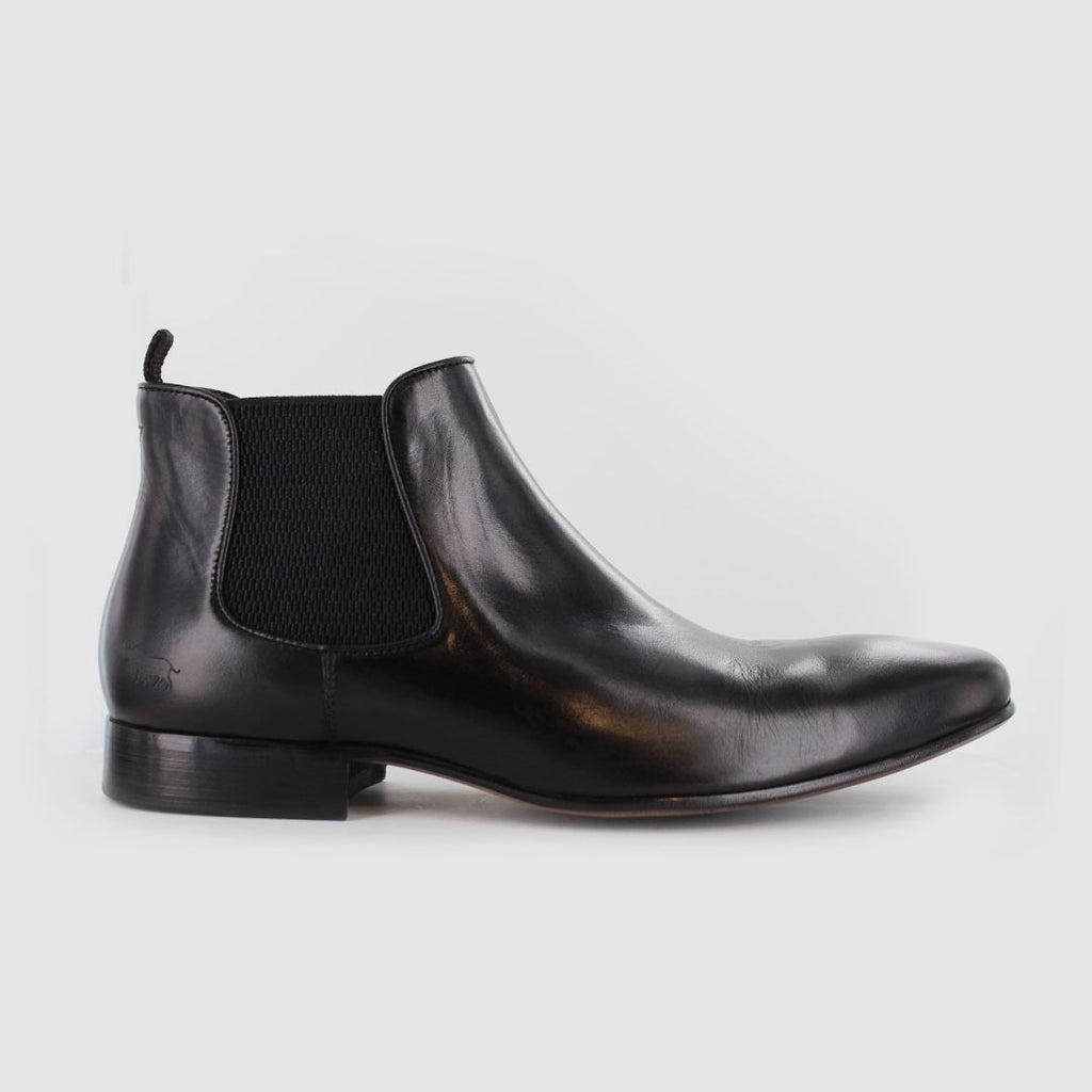 Ajax Black - Mens Chelsea Boots - Wild Rhino Shoes