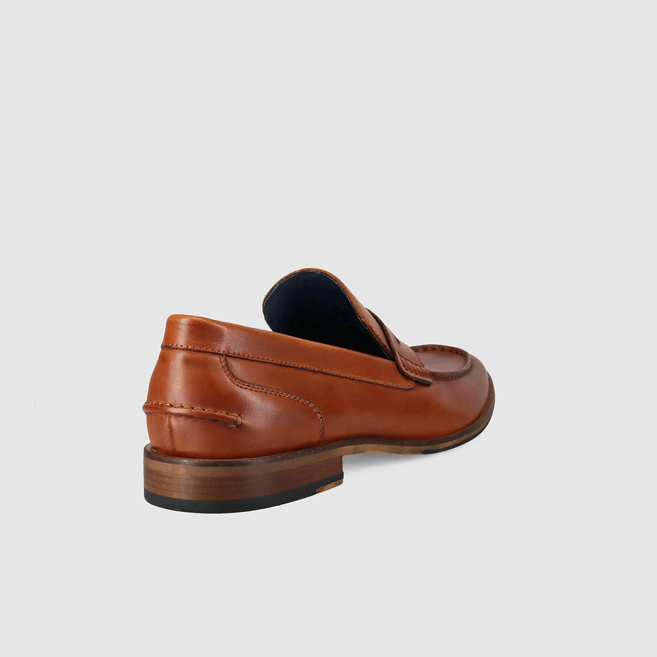 Mens tan slip on sale on dress shoes