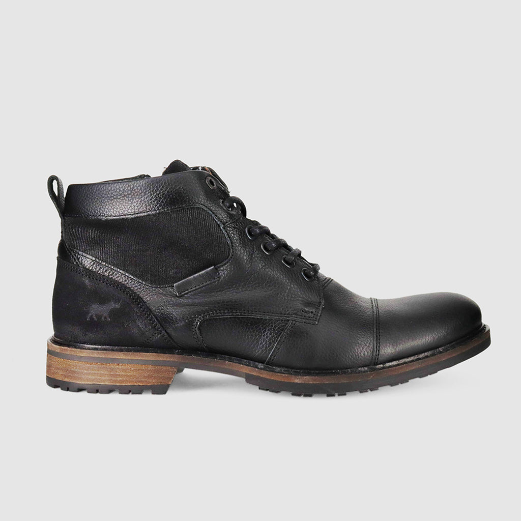 Bray Black - Mens Lace Up Boots - Wild Rhino Shoes