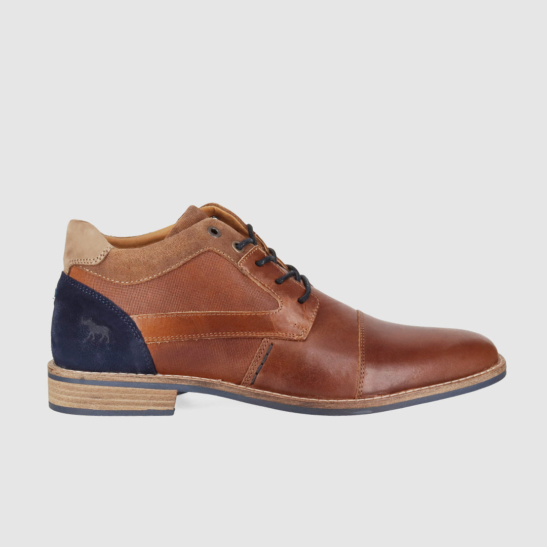 Dynamite Cognac - Mens Lace Up Boots - Wild Rhino Shoes