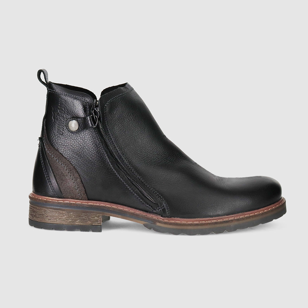 Hunter Nero Mens Zip Up Boots Wild Rhino Shoes - Main Image
